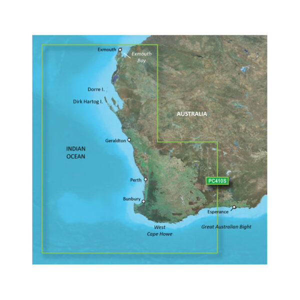 GARMIN BLUECHART G3 HXPC410S  ESPERANCE TO EXMOUTH BAY