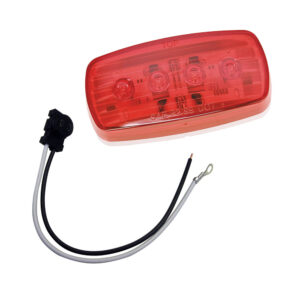 WESBAR LED CLEARANCE-SIDE MRKR LIGHT RED #58 WITH PIGTAIL