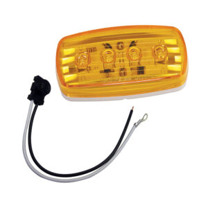 WESBAR LED CLEARANCE-SIDE MRKR LIGHT AMBER #58 WITH PIGTAIL