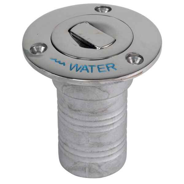 WHITECAP BLUEWATER PUSH UP DECK FILL 1-1/2" HOSE WATER SS