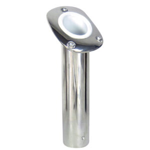 WHITECAP BLUEWATER 30 DEG S.S. FLUSH MOUNT ROD HOLDER 8-5/8"