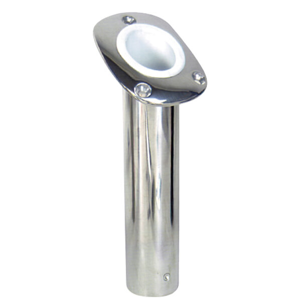WHITECAP BLUEWATER 30 DEG S.S. FLUSH MOUNT ROD HOLDER 8-5/8"