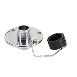 WHITECAP C.P. BRASS OUTLET 2-3/4" BASE 1" DEPTH