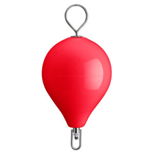 POLYFORM MOORING BUOY W/ SS 17" DIAMETER RED