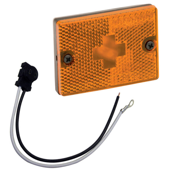WESBAR AMBER SIDEMARKER CLEARANCE LIGHT W/ 18" PIGTAIL
