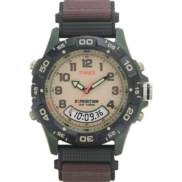 TIMEX EXPEDITION RESIN COMBO CLASSIC ANALOG GREEN/BLACK/BRN