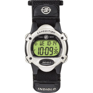 TIMEX EXPEDITION WOMENS CHRONO ALARM TIMER SILVER/BLACK