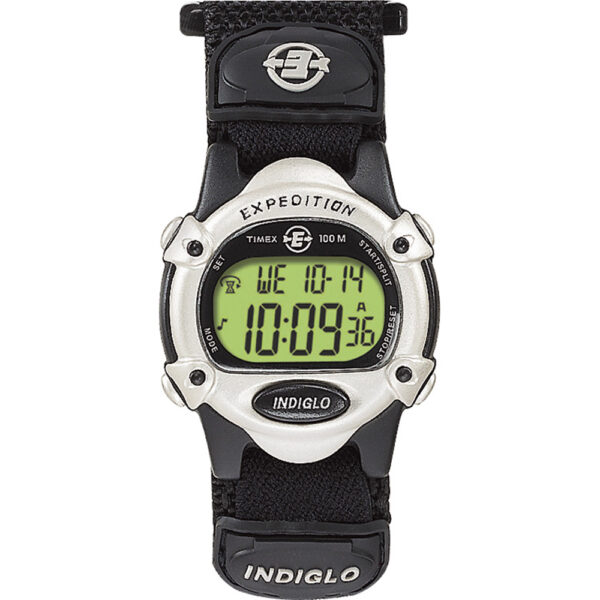 TIMEX EXPEDITION WOMENS CHRONO ALARM TIMER SILVER/BLACK