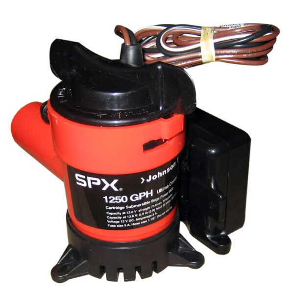 JOHNSON PUMP 1250GPH ULTIMA  COMBO PUMP 1-1/8" HOSE 12V