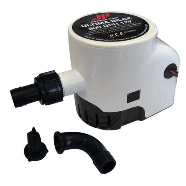JOHNSON PUMP ULTIMA BILGE 800 GPH 3/4" HOSE DURA PORTS