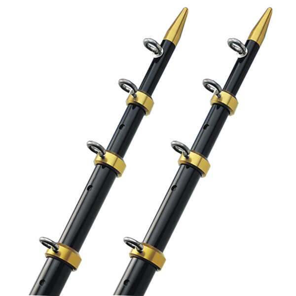 TACO 15' BLACK/GOLD 1-1/8" OUTRIGGER POLES