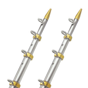 TACO 15' SILVER/GOLD 1-1/8" OUTRIGGER POLES