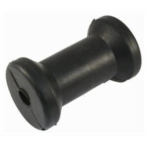 Boat Marine Trailer 5" Length Spool Roller With 5/8" Shaft Size Black Rubber