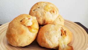 Smoked Scamorza Cheese Filled Dinner Rolls
